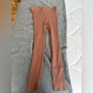 Lunya Ribbed Leggings in Rust- never worn